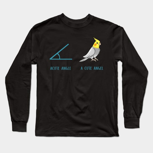 acute angle VS a cute angel Long Sleeve T-Shirt by FandomizedRose